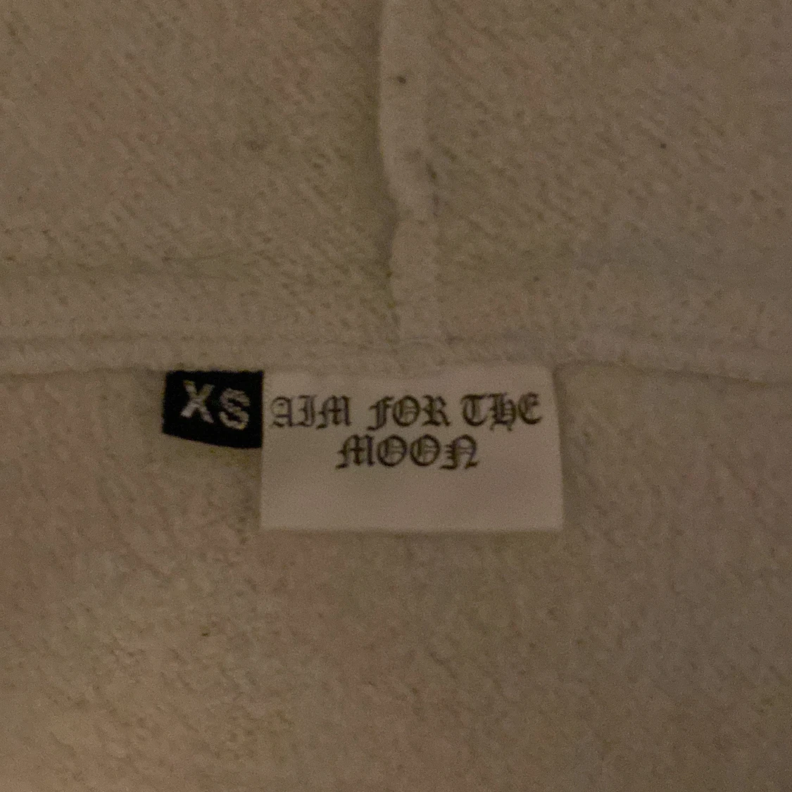 Vit hoodie Aim For The Moon XS - 2