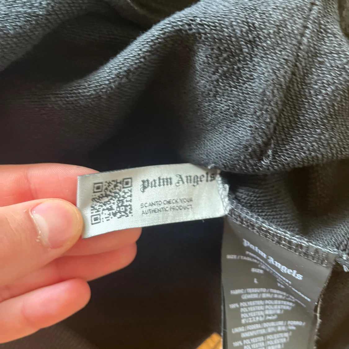 Svart Palm Angels hoodie med tryck - 3