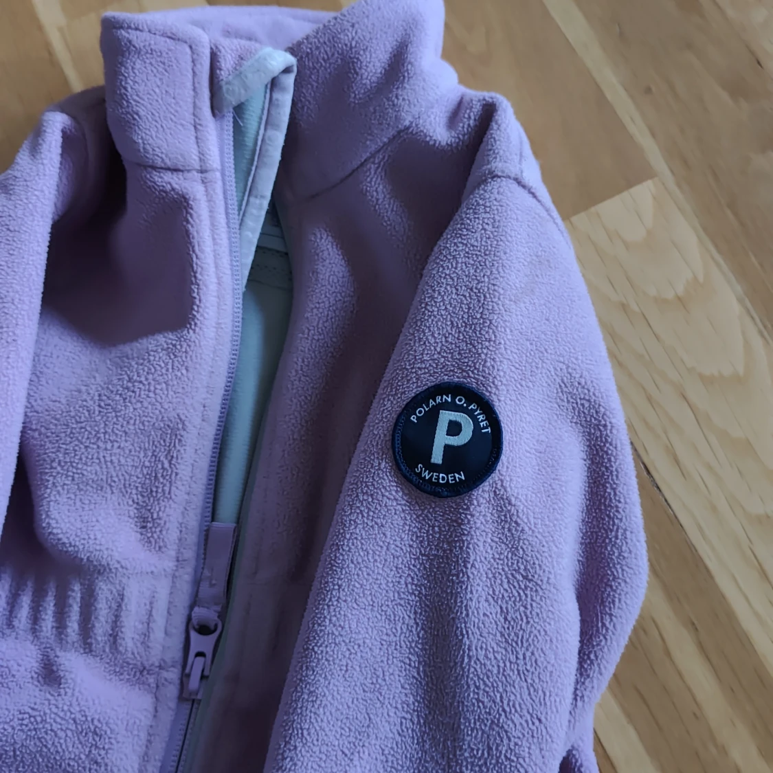 Ljuslila fleecejacka Polarn O. Pyret - 1