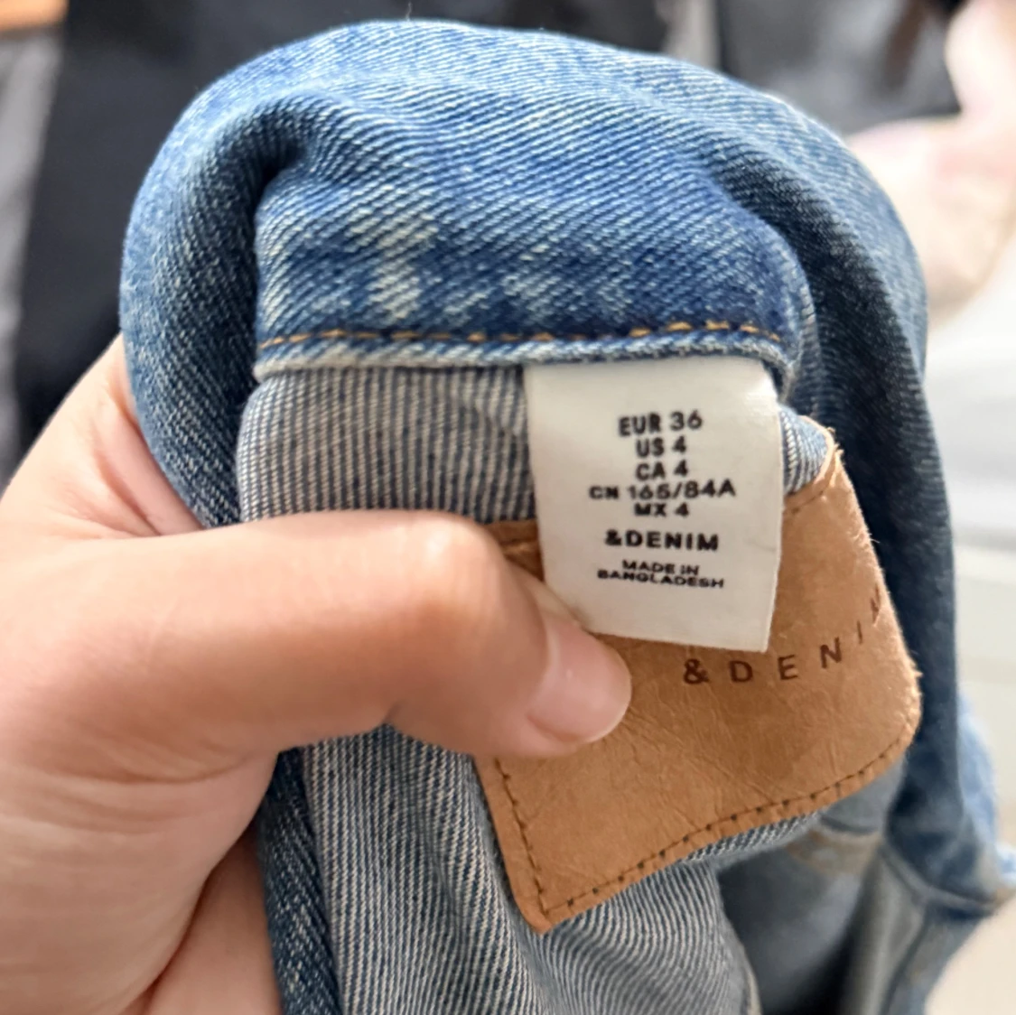 Blå jeansjacka från &Denim strl 36 - 1