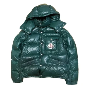 Moncler K2 Down Jacka - Mörkgrön K2 down jacka från Moncler. Storlek 3/M