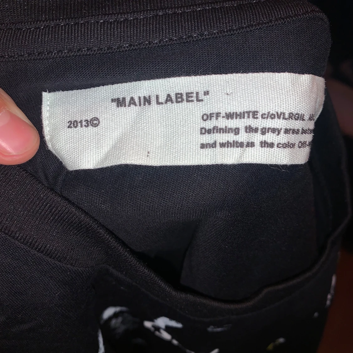 Off-White svart t-shirt med tryck - 2