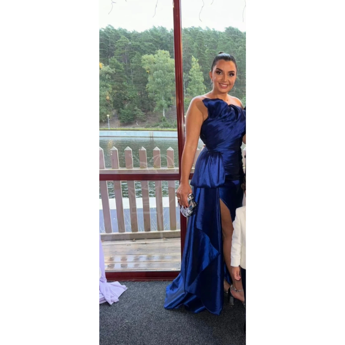 Marinblå långklänning - 1