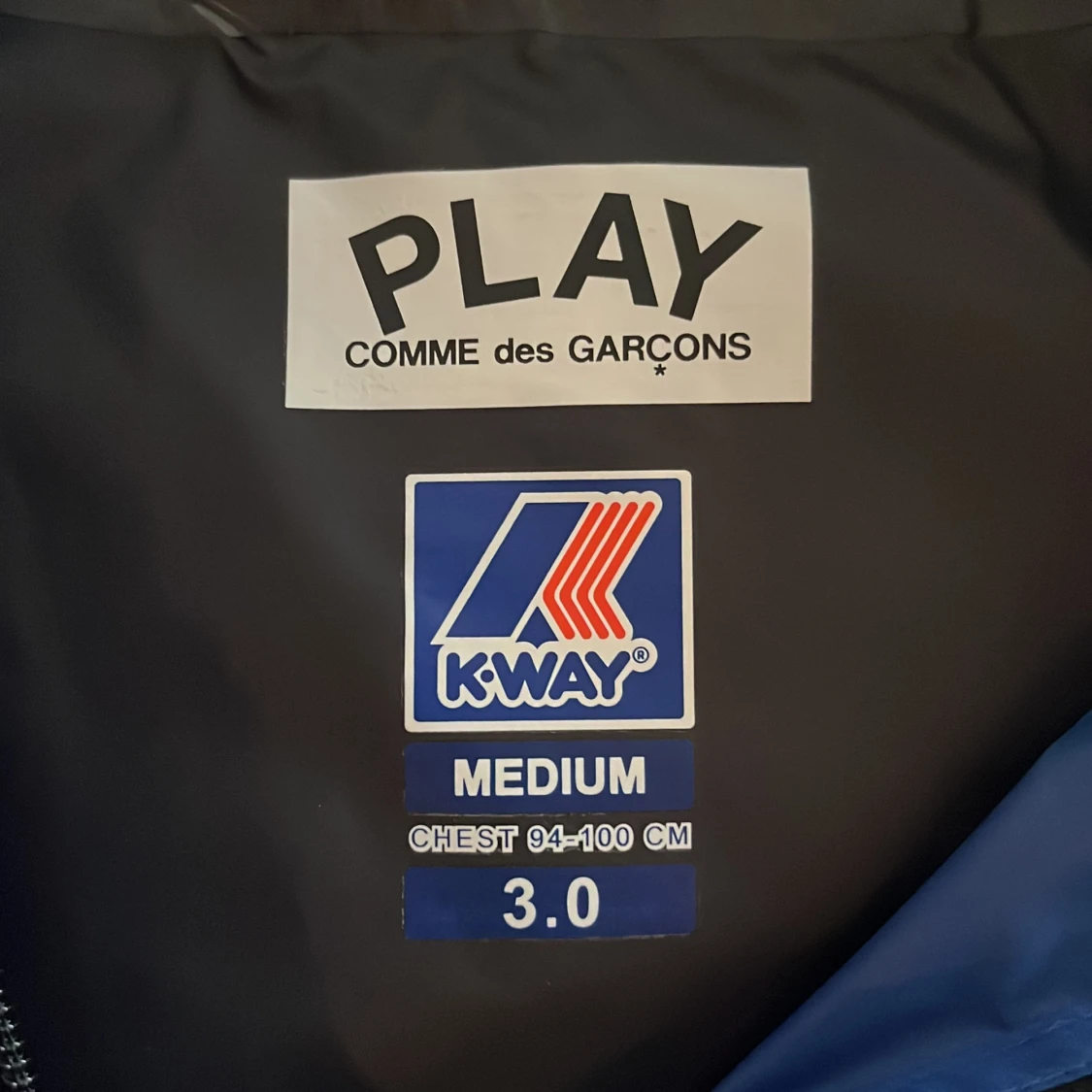 Blå vindjacka K-Way x Comme des Garçons - 1