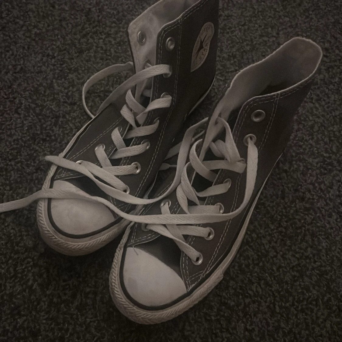 Svarta Converse All Star high-tops - 1