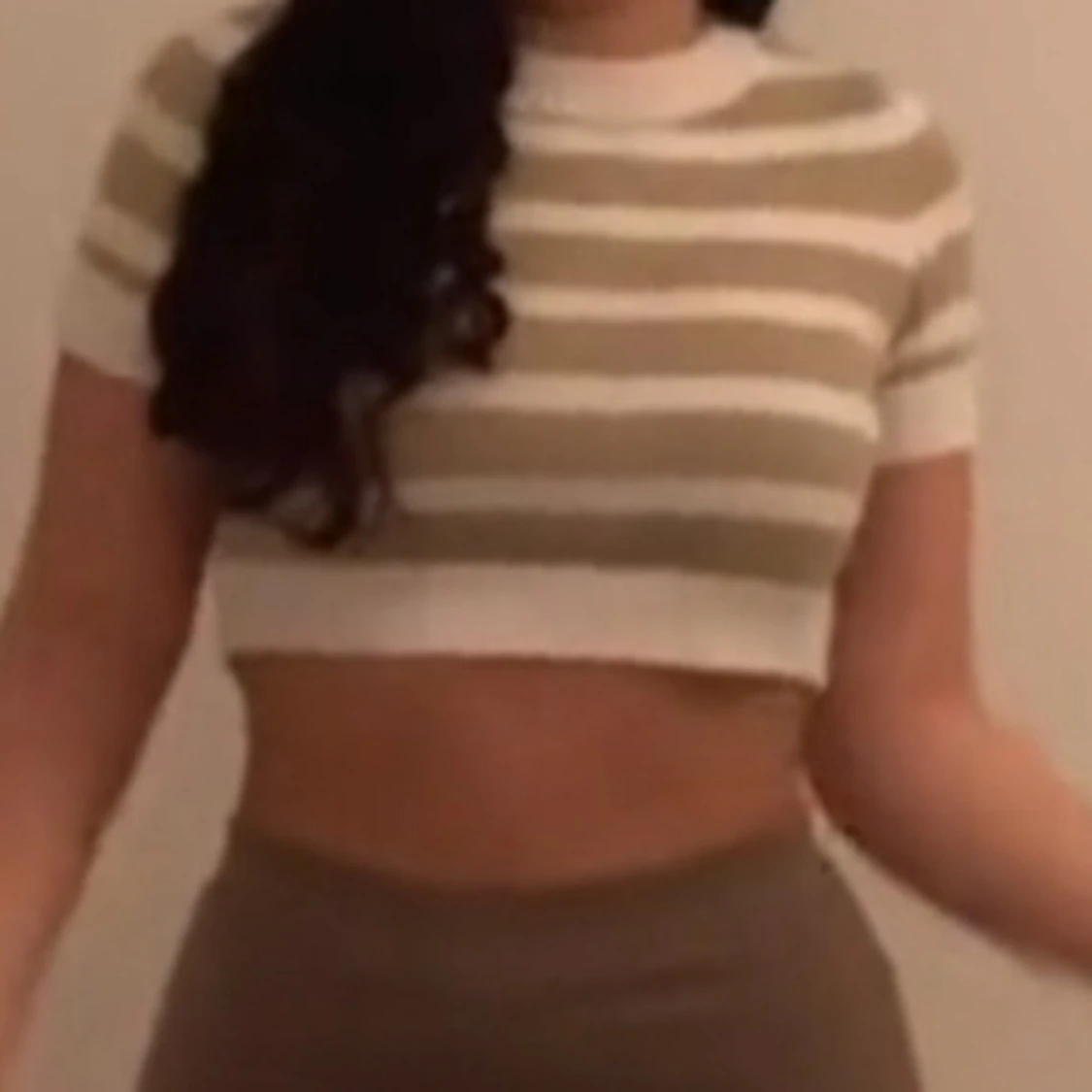 Randig stickad tröja från H&M Divided