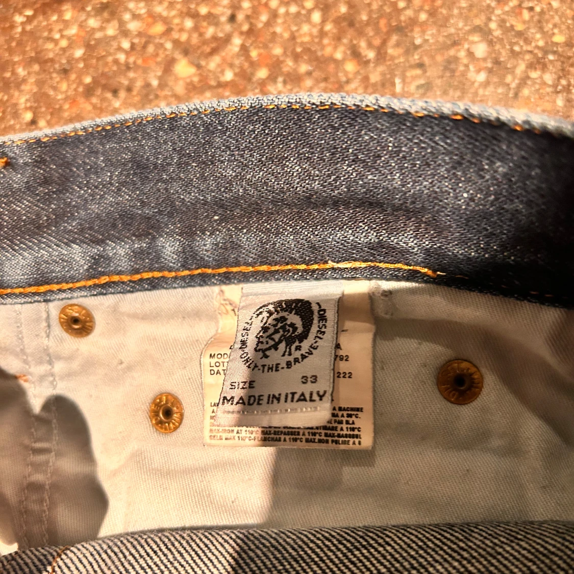 Blå raka jeans från Diesel - 4