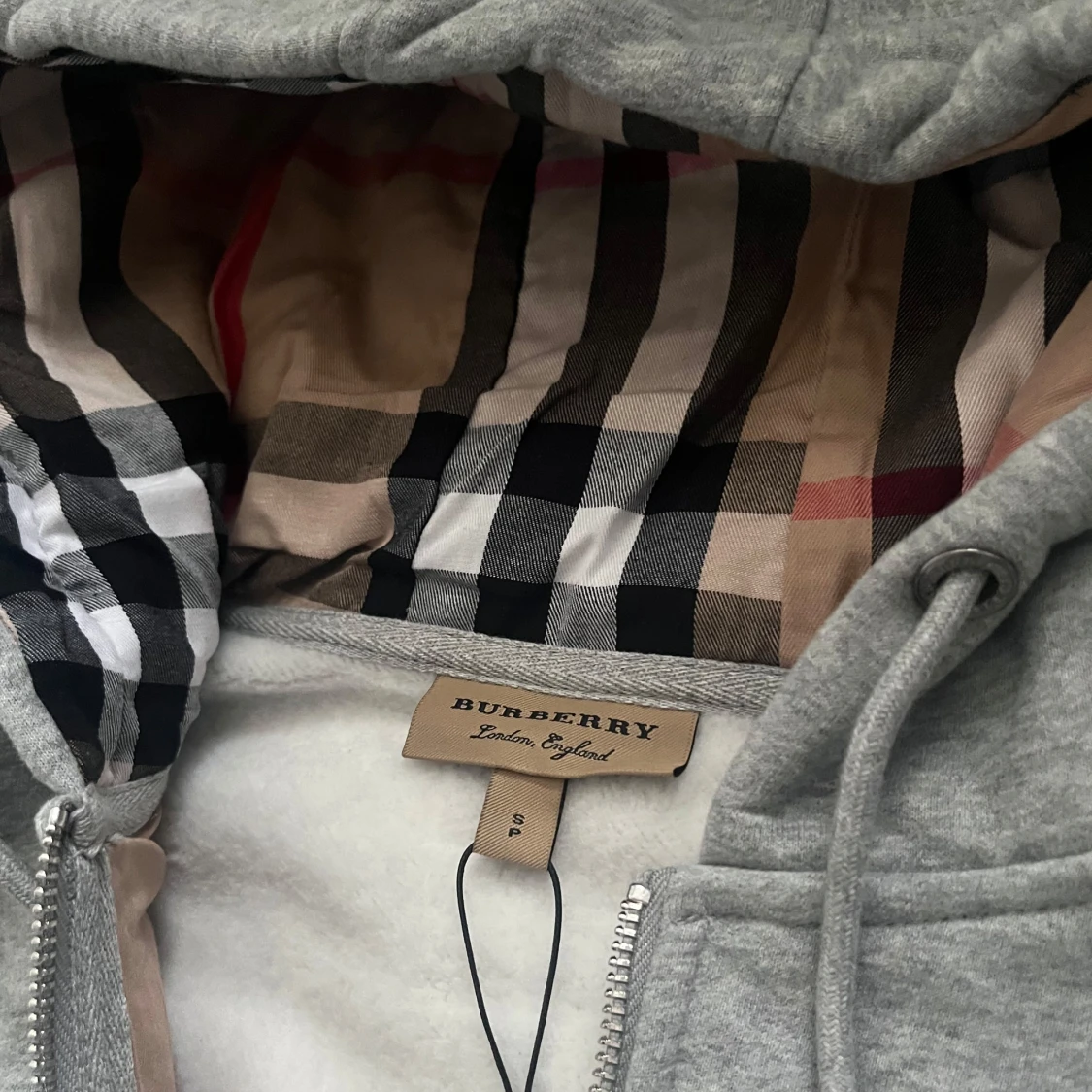 Grå burberry zip - 1