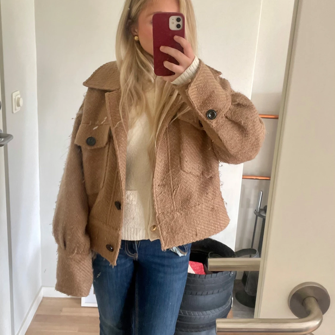 Brun meotine jacka  - 2