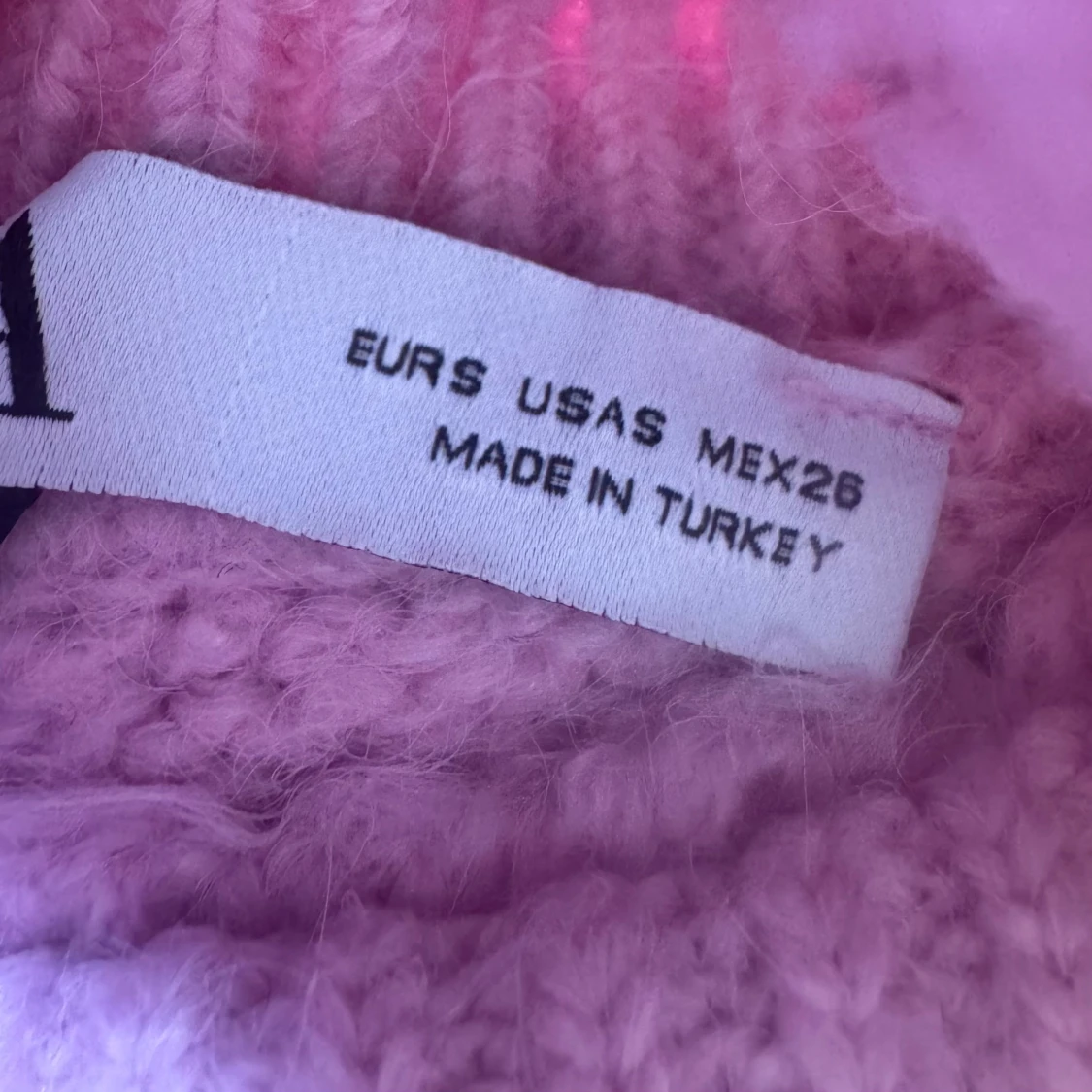 Ljuslila stickad polotröja - 4