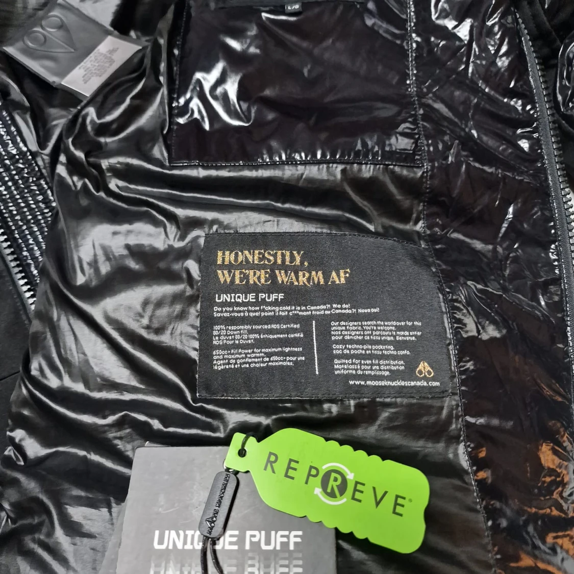 Svart pufferjacka Moose Knuckles - 2