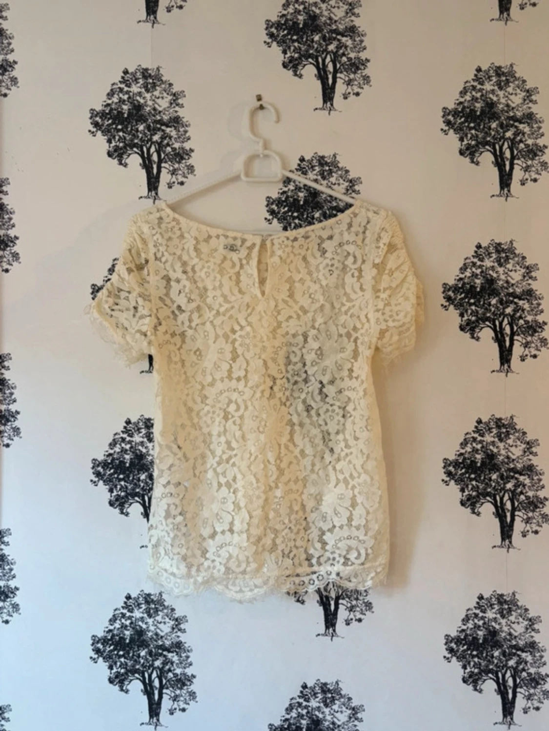 Vit spetsblus från Stockh lm - 1