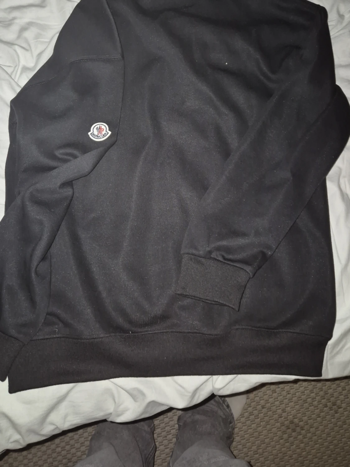 Svart sweatshirt från Moncler m/s - 3