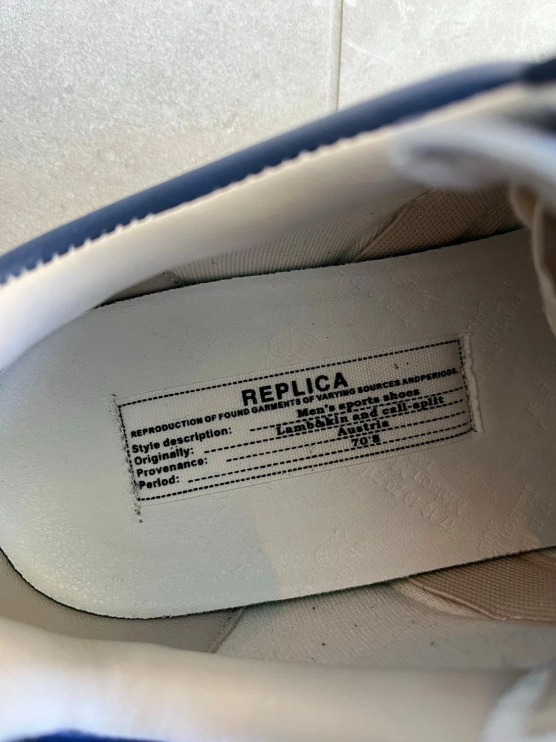 Maison Margiela sneakers blå - 2