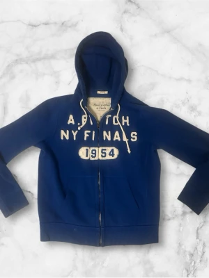 Blå Abercombie & Fitch tröja  - Fett Grisch tröja perfekt till våren tveka inte o skriva till mig