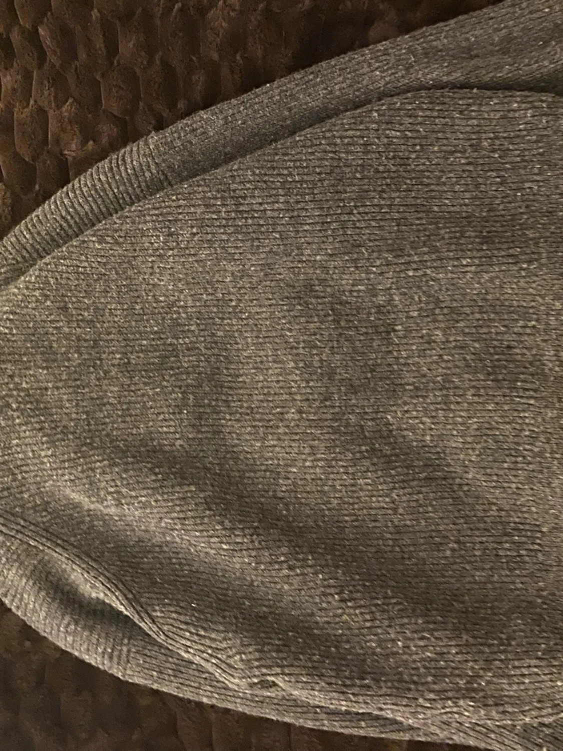 Mörkgrå stickad half zip från H&M - 2