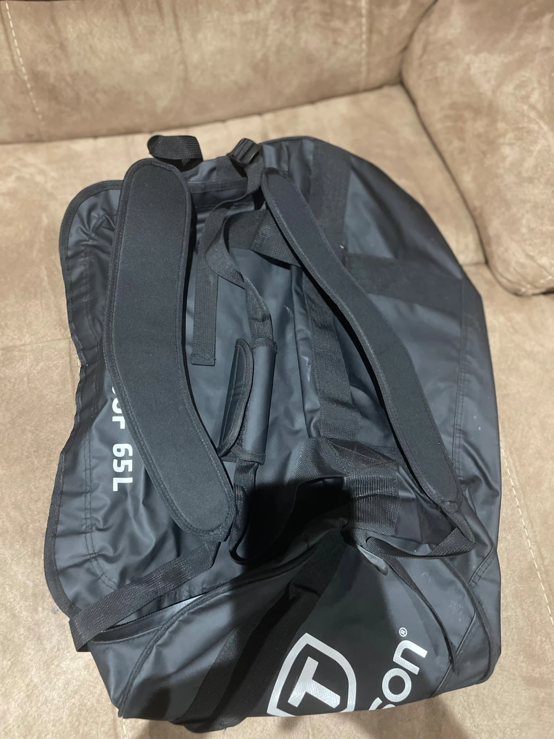 Svart vattentät ryggsäck 65L Tenson - 1