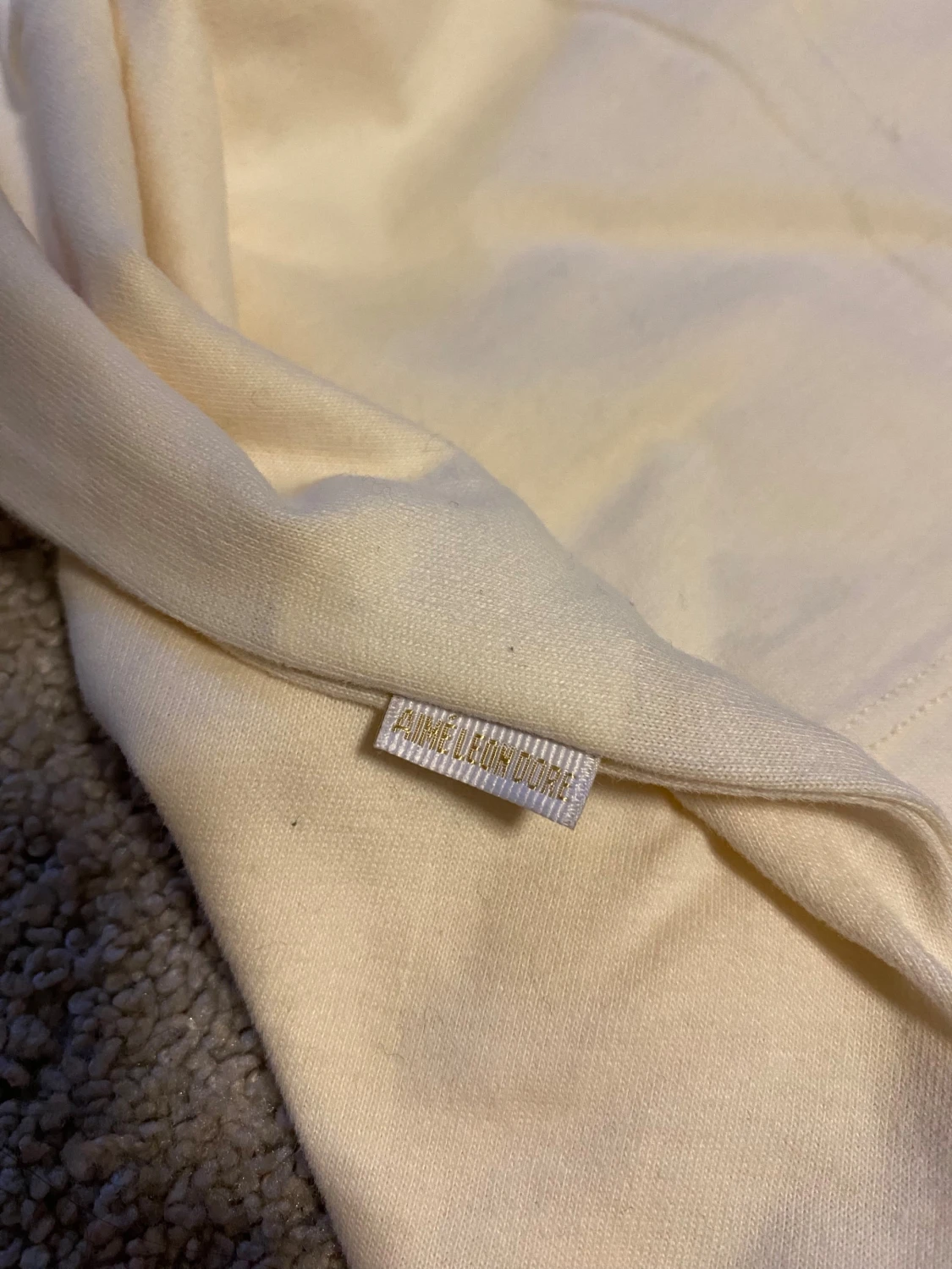 Aimé Leon Dore creme t-shirt med tryck - 6