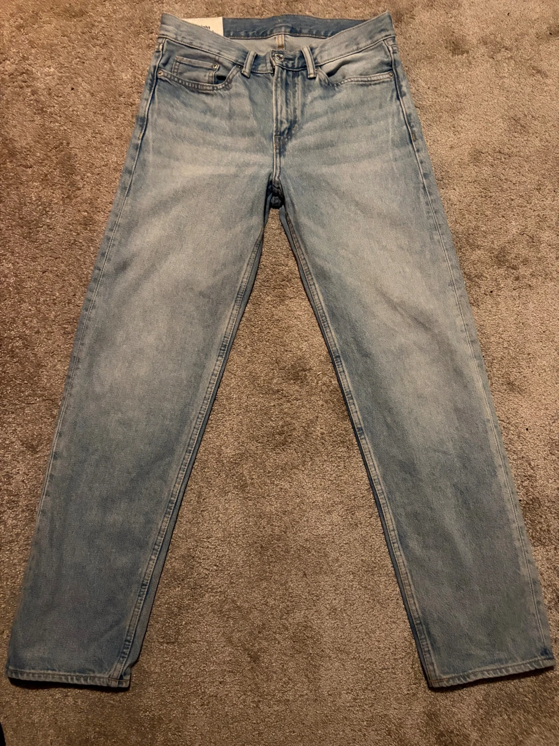 Ljusblå jeans straight fit