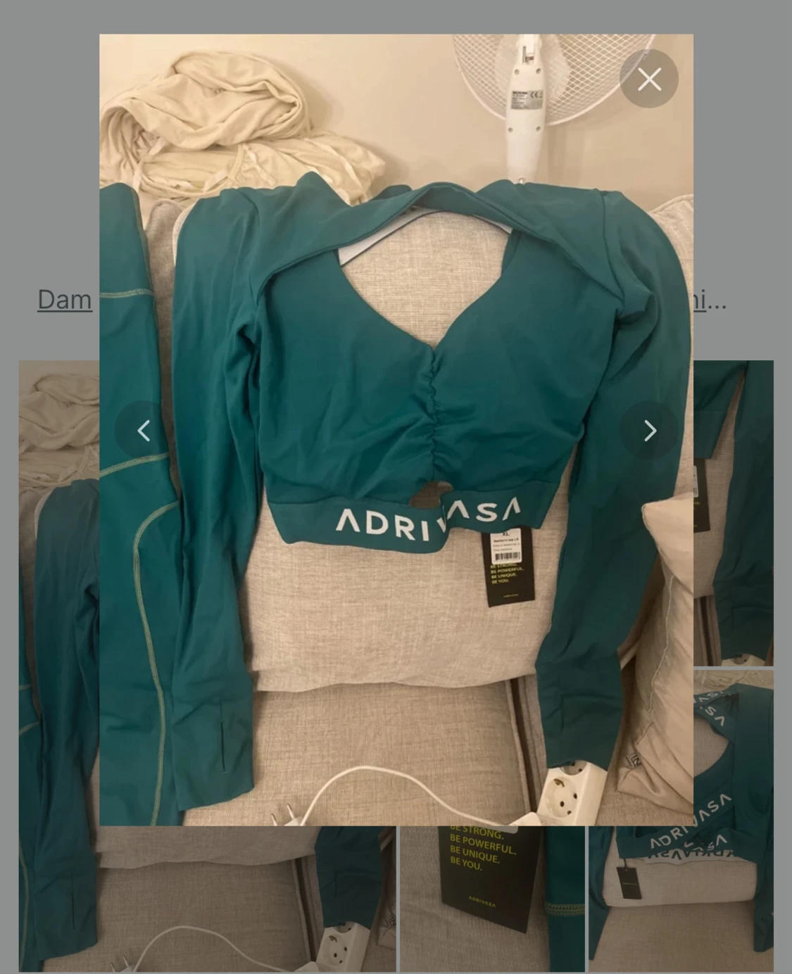 Turkos långärmad träningströja Adrivasa - 3