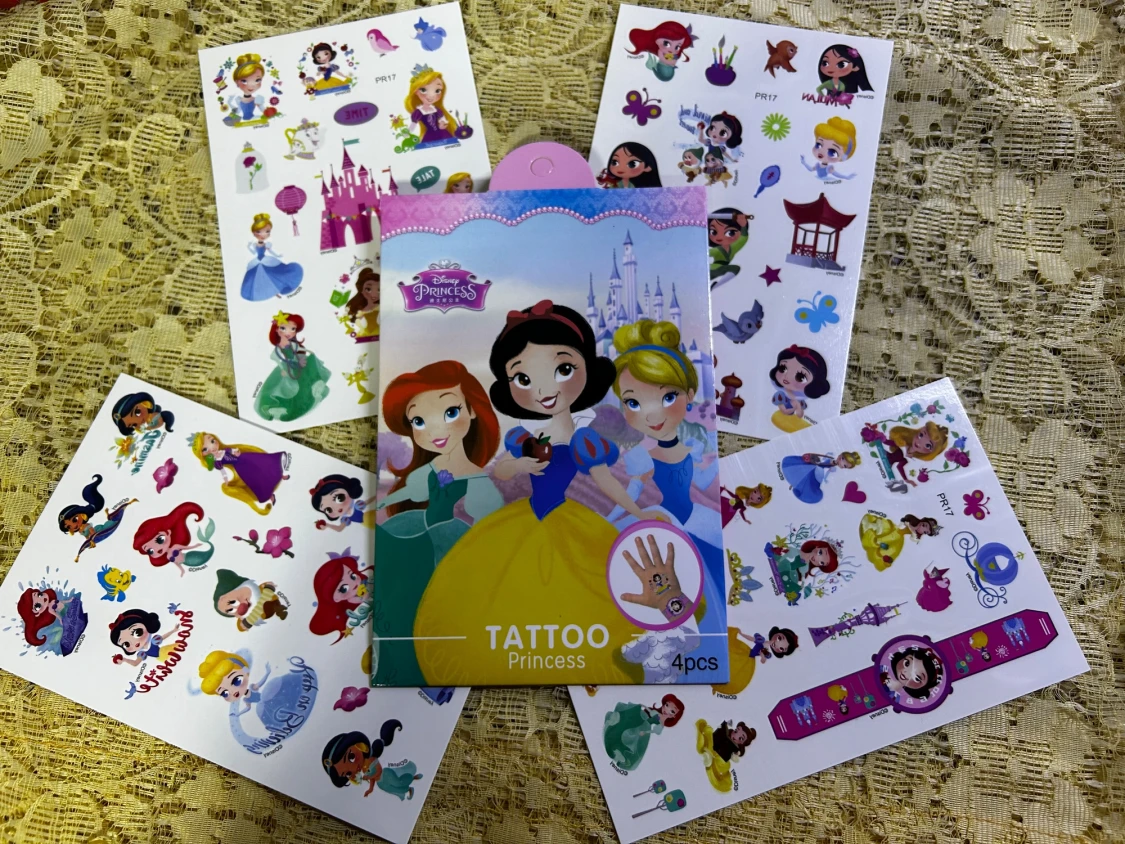 Disney Princess smink-tatueringar 4-pack - 1