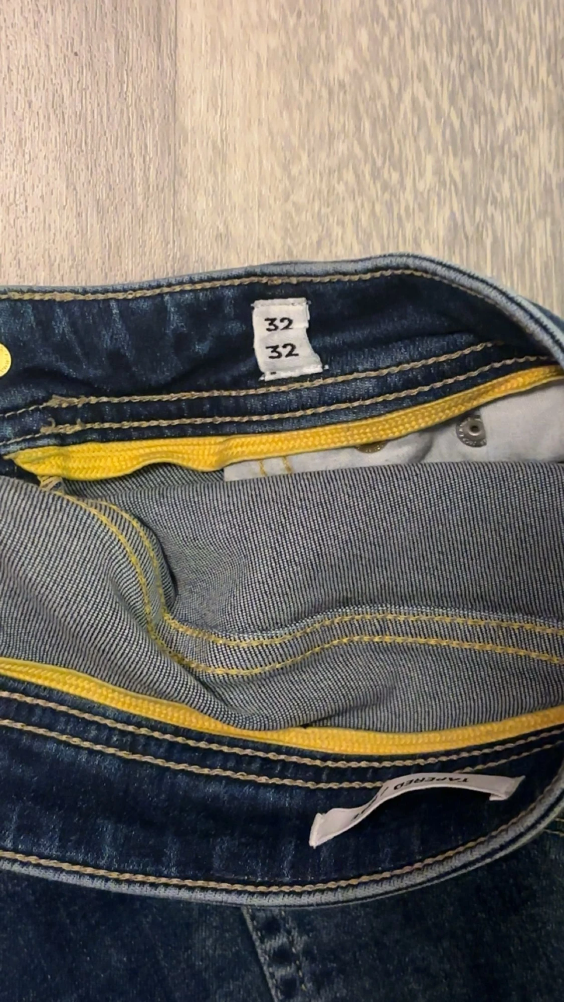 Blå tapered jeans Tapered/Mike - 4