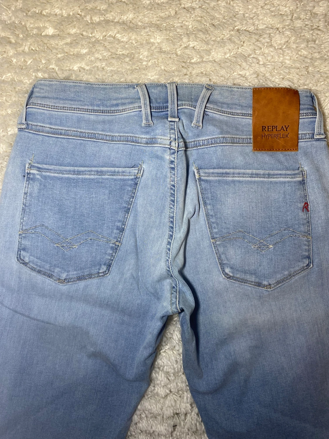 Ljusblå Replay Anbass jeans  - 3