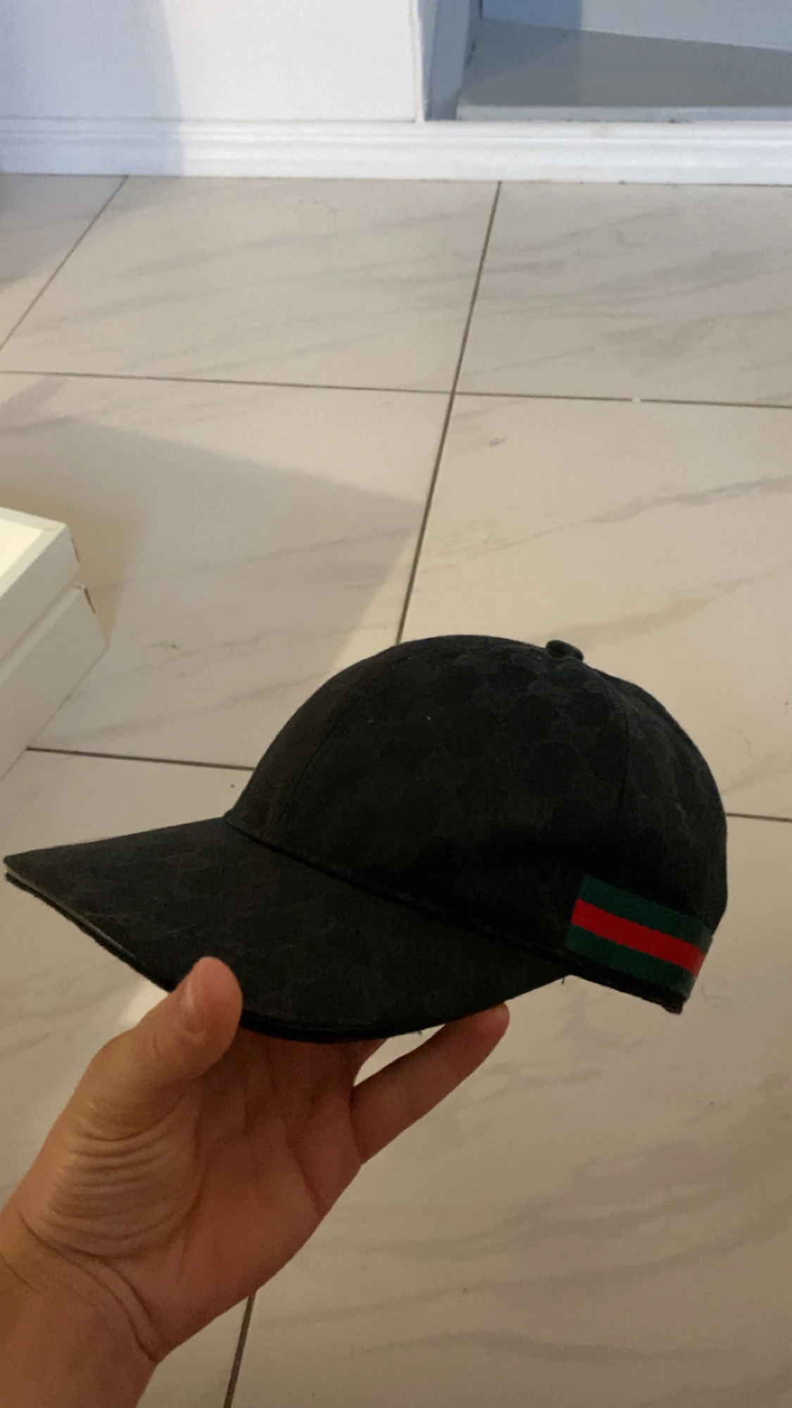 Svart keps från G med GG-mönster - 1