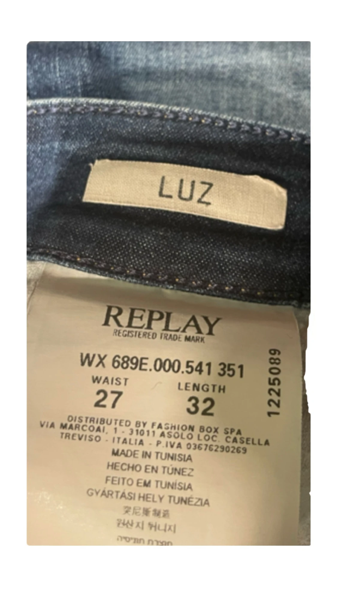 Blåa Replay jeans  - 5