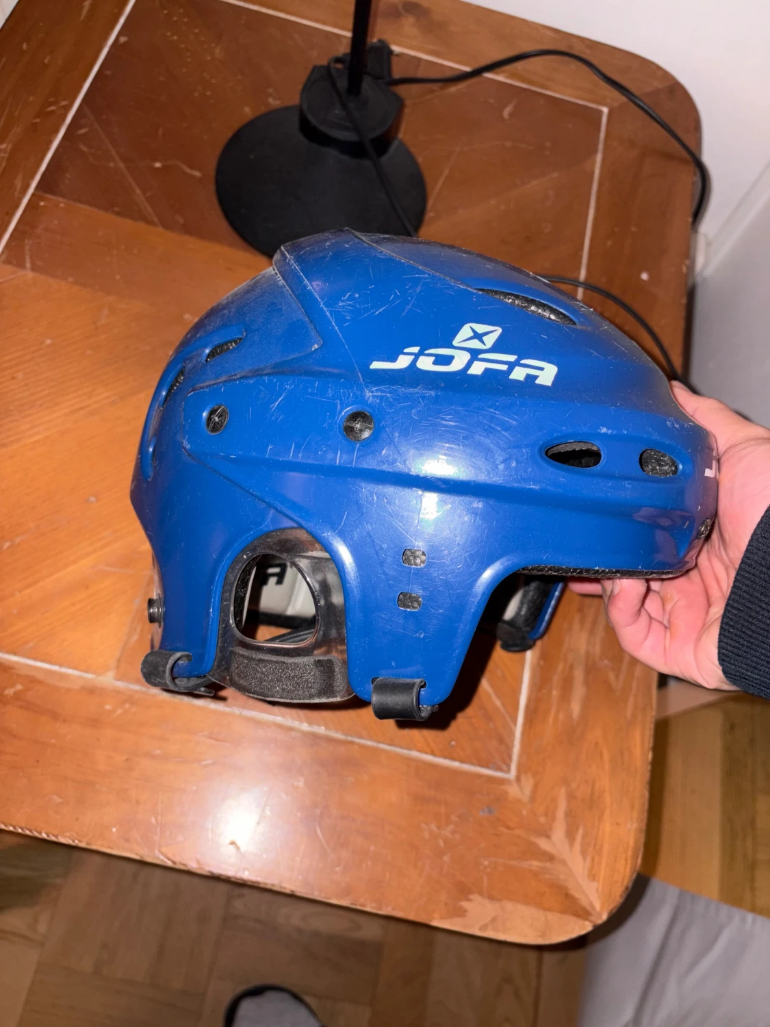 Blå hockeyhjälm från Jofa, storlek M - 1