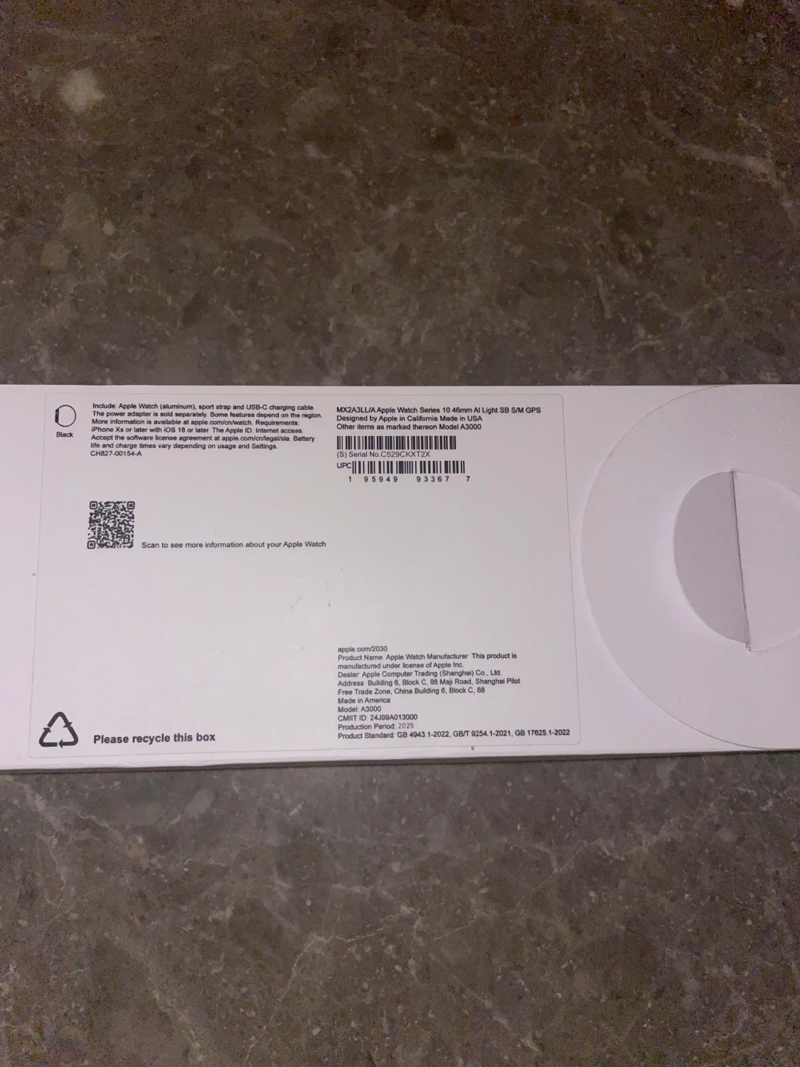 Apple Watch Series 10 46mm Aluminium Black - 1