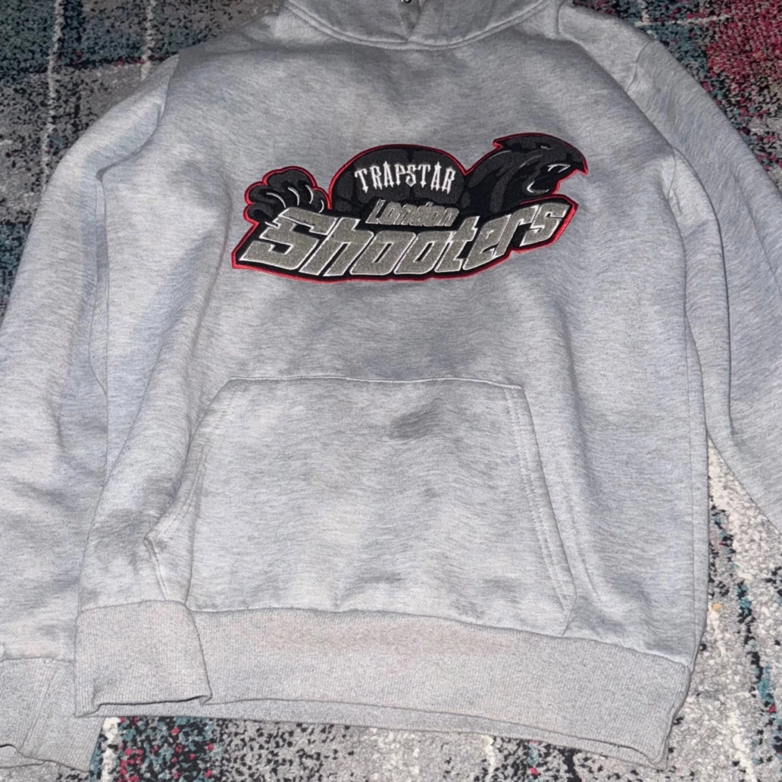 Grå Trapstar hoodie Lincoln Shooters