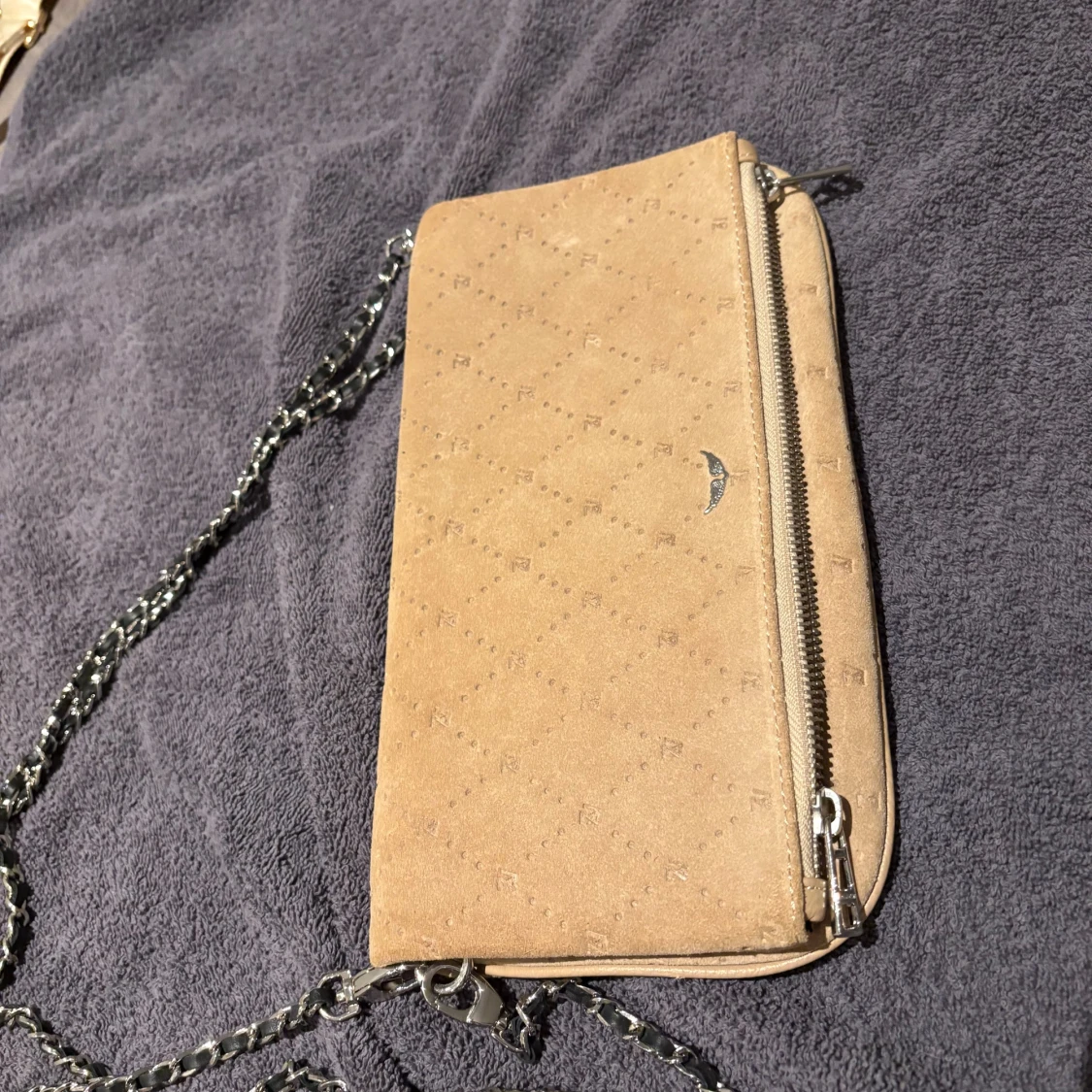 Beige mocka axelväska Zadig & Voltaire