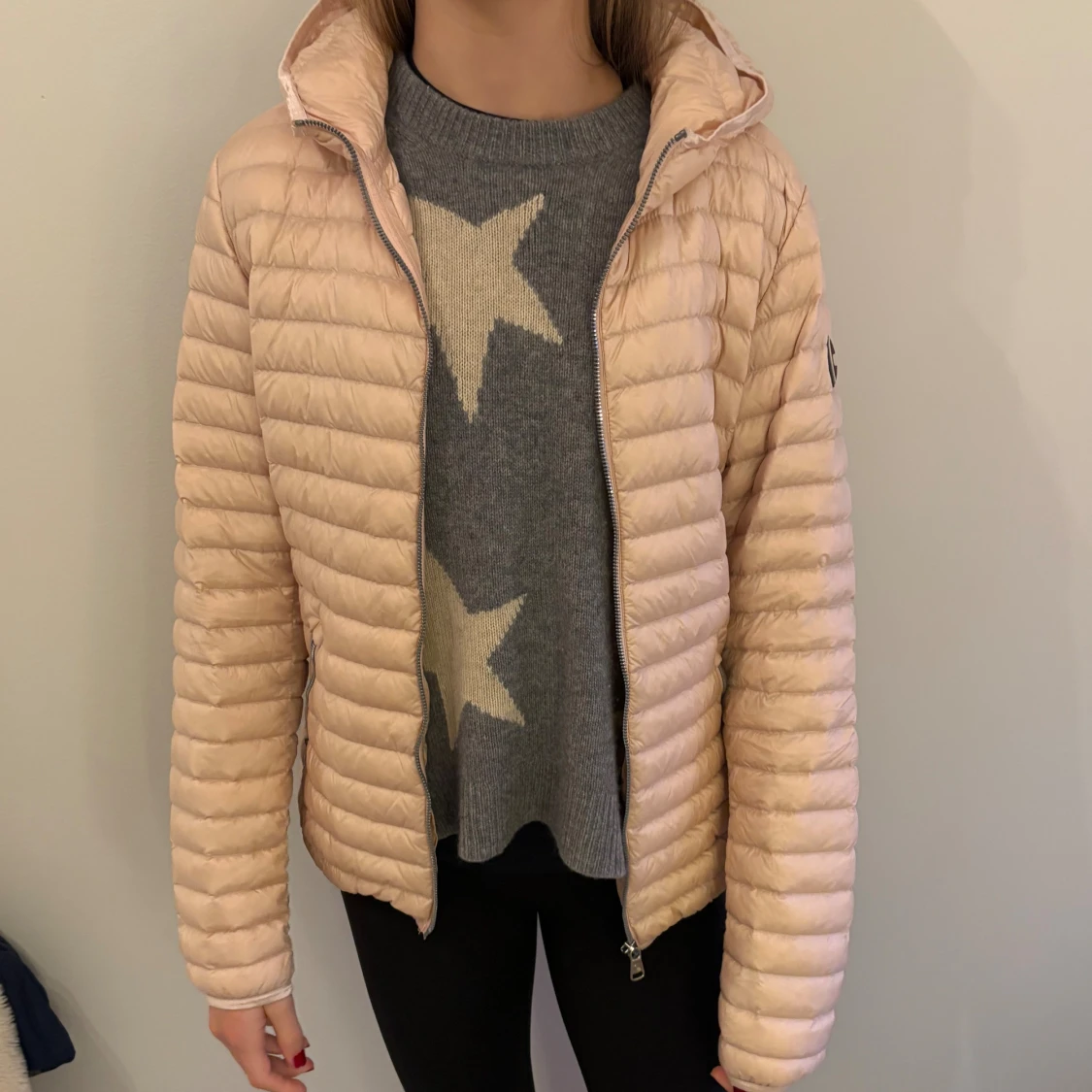 Ljusrosa pufferjacka från Colmar - 1