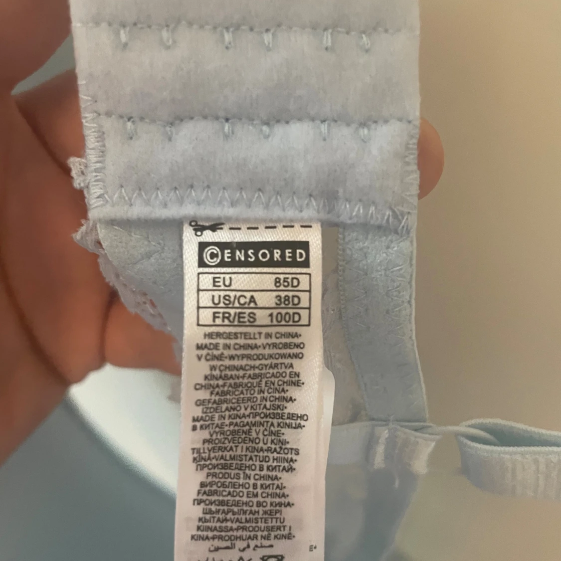 Ljusblå bh från Censored 85D - 1
