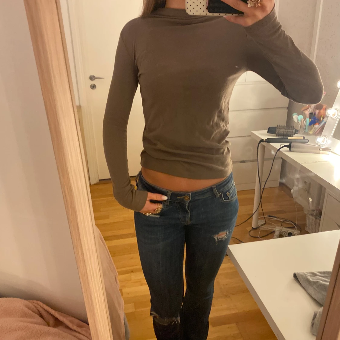 Beige polotröja från Zara - 1