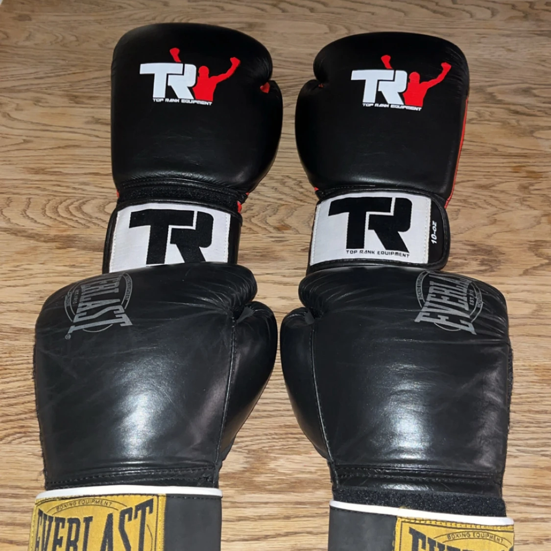 Svarta boxningshandskar Top Rank & Everlast