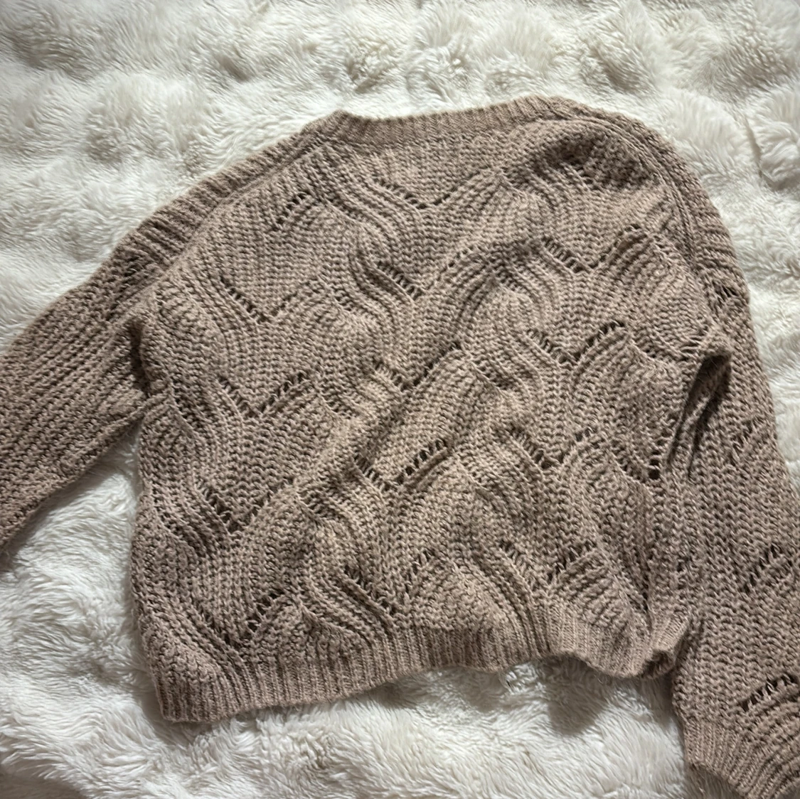 Beige stickad tröja från ONLY - 2