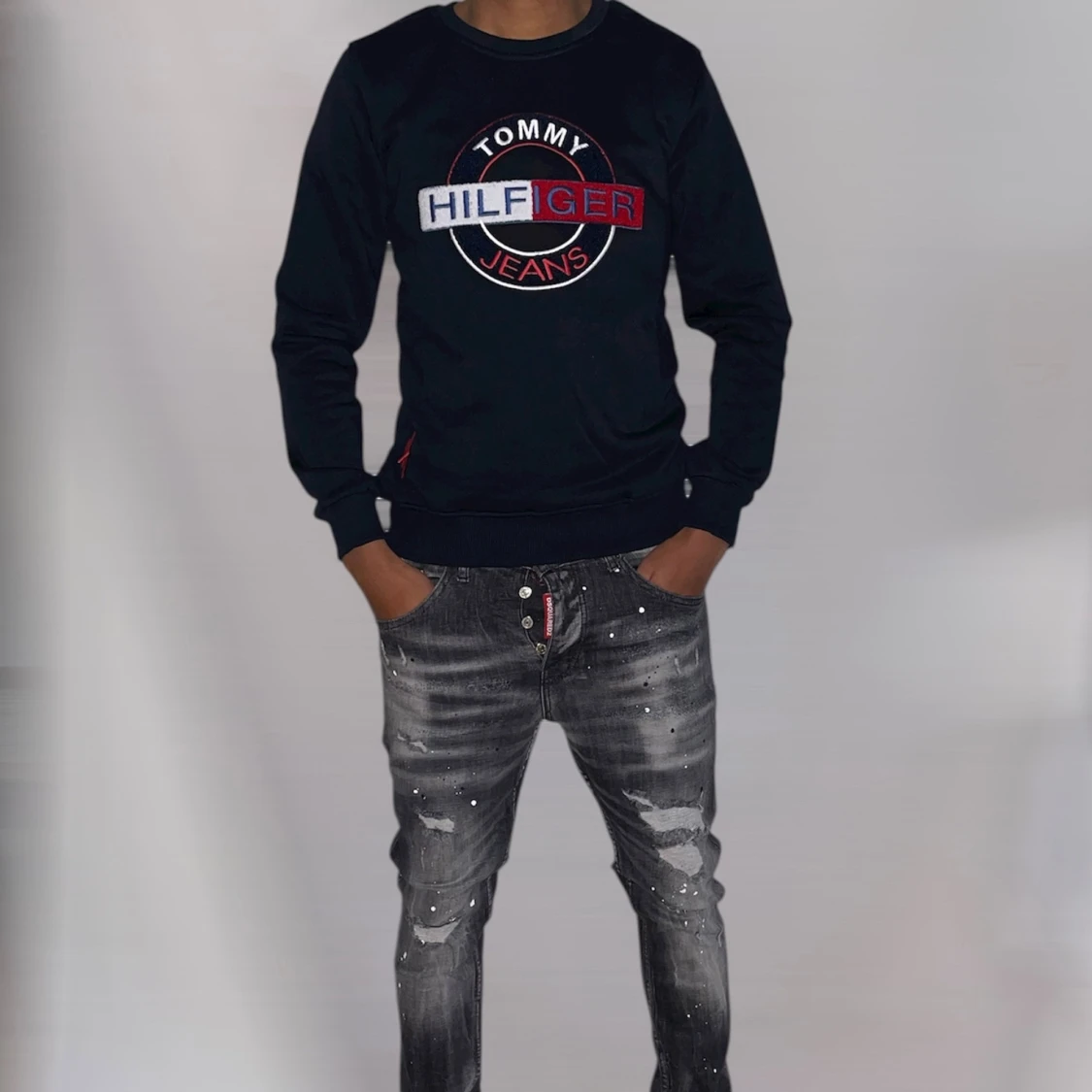 Tommy Hilfiger tröja XS -Mörkblå - 1