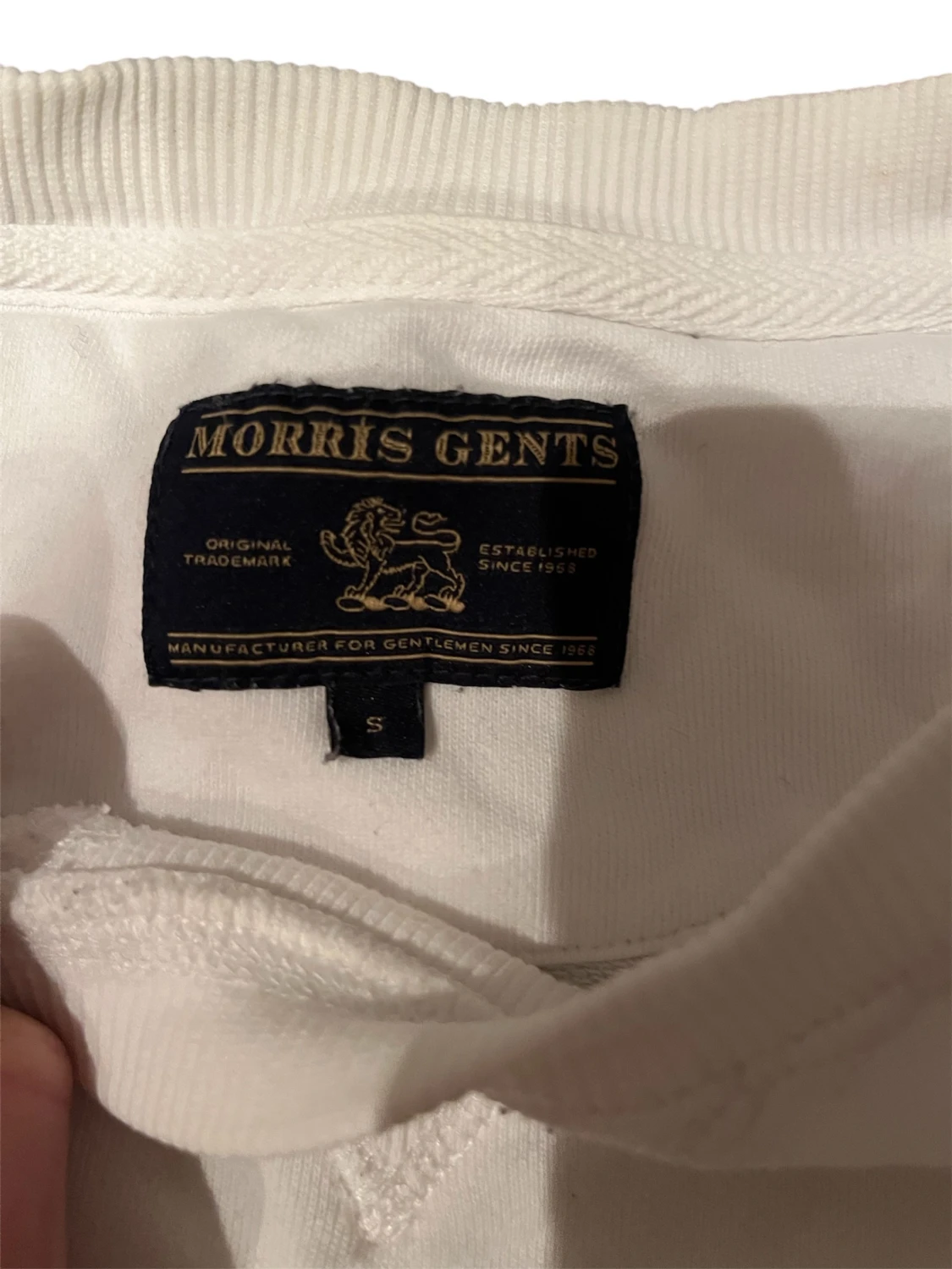 Vit sweatshirt från Morris Gents - 2