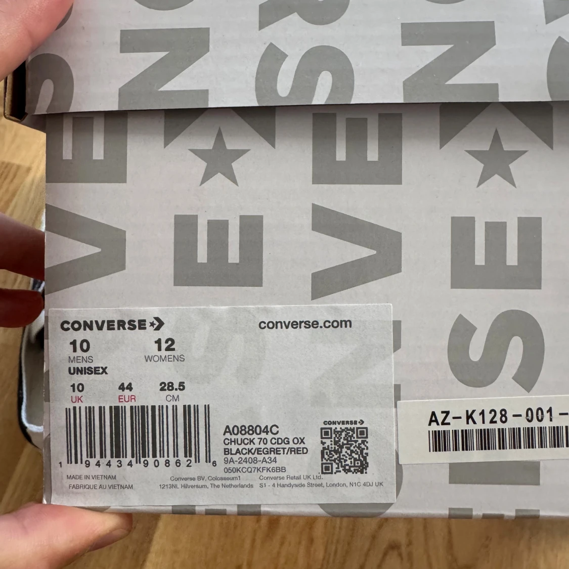 Converse CDG Play Chuck 70 svart/röd - 3