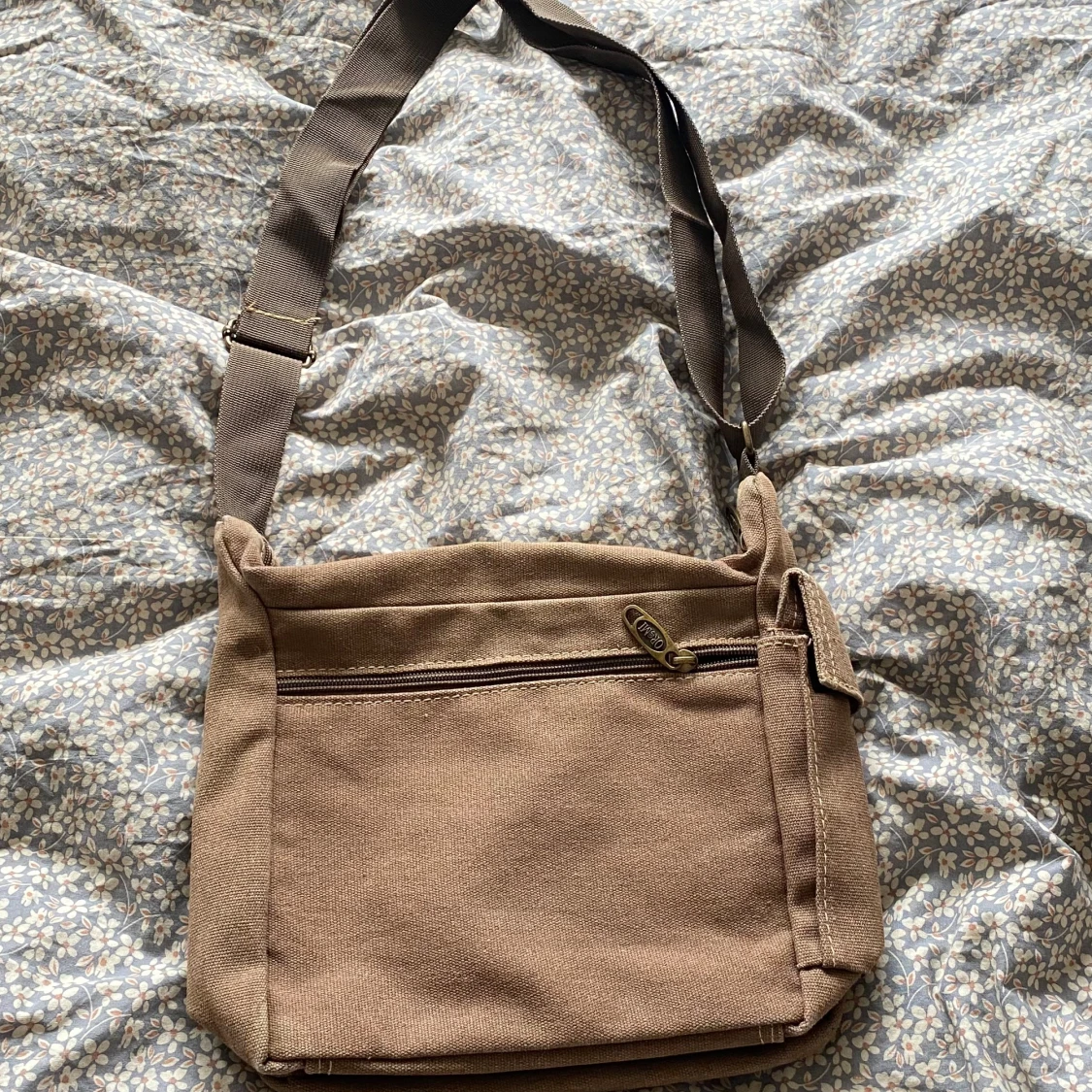 Beige axelväska från OR&MI i bomull - 1