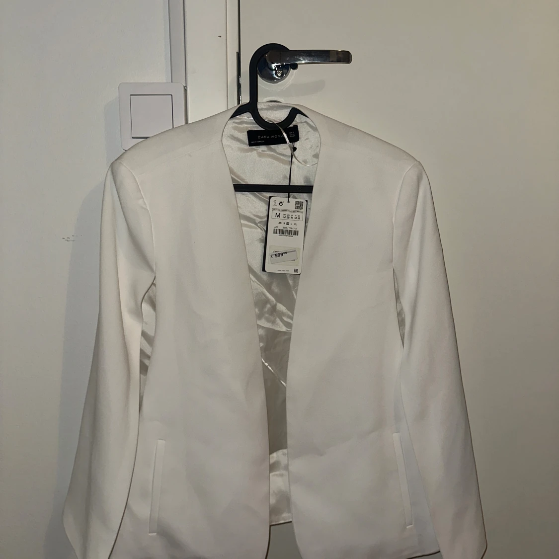 Vit kavaj från Zara Woman, stl M - 2