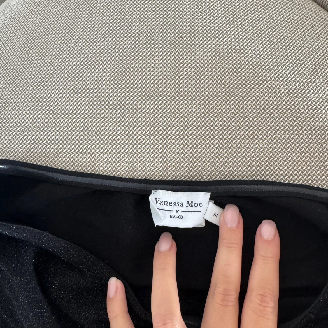 Svart glittrig kort topp NA-KD - 1