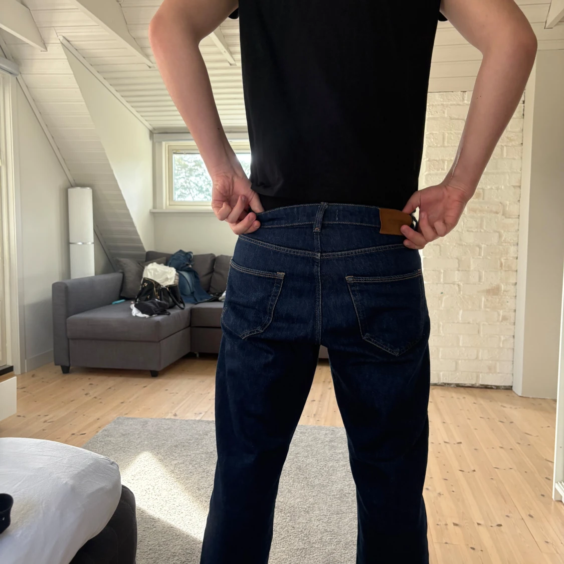 Mörkblå jeans från Jack & Jones, 34/34 - 2