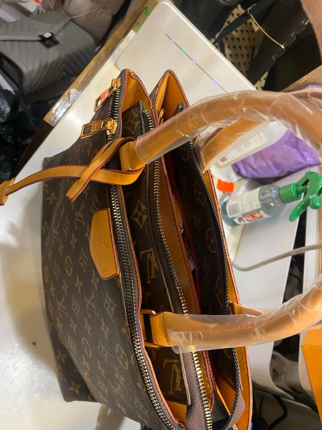  handväska brun  - 2