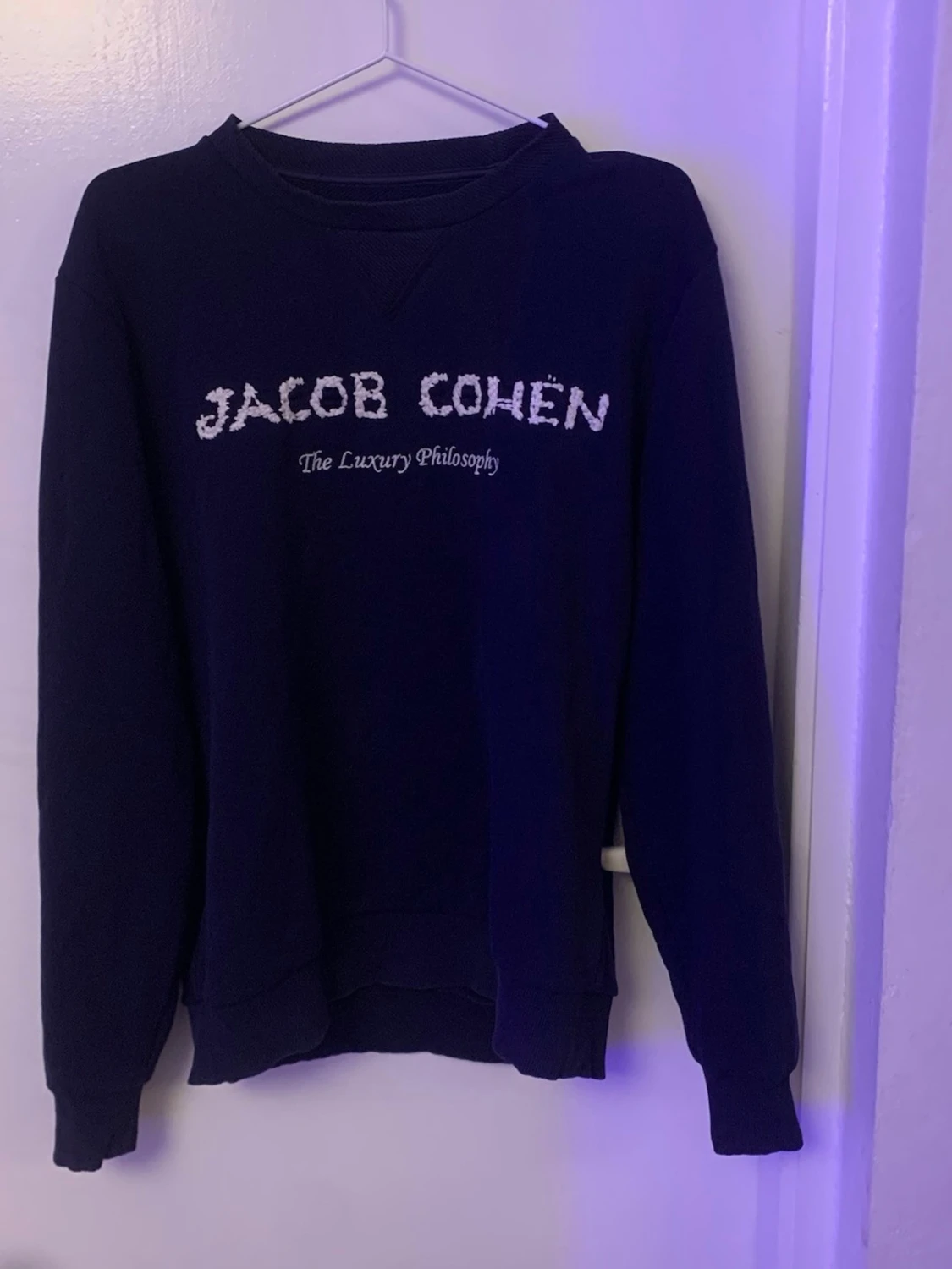 Mörkblå sweatshirt från Jacob Cohën