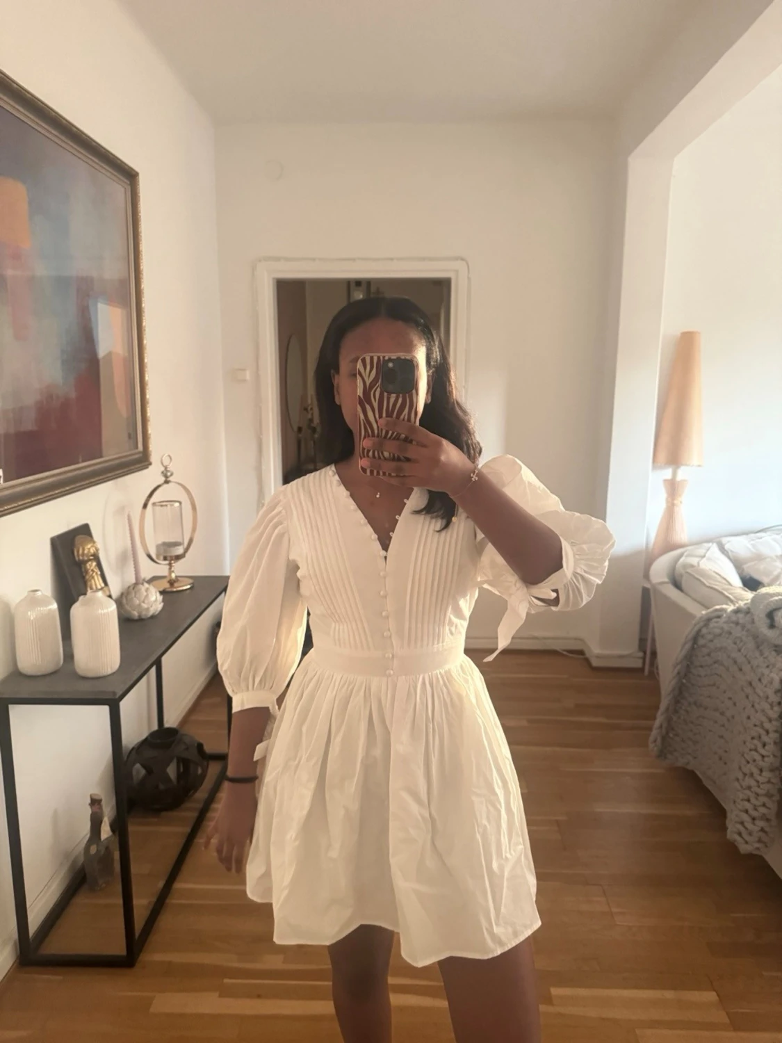 Vit puffärm klänning från Showpo - 2