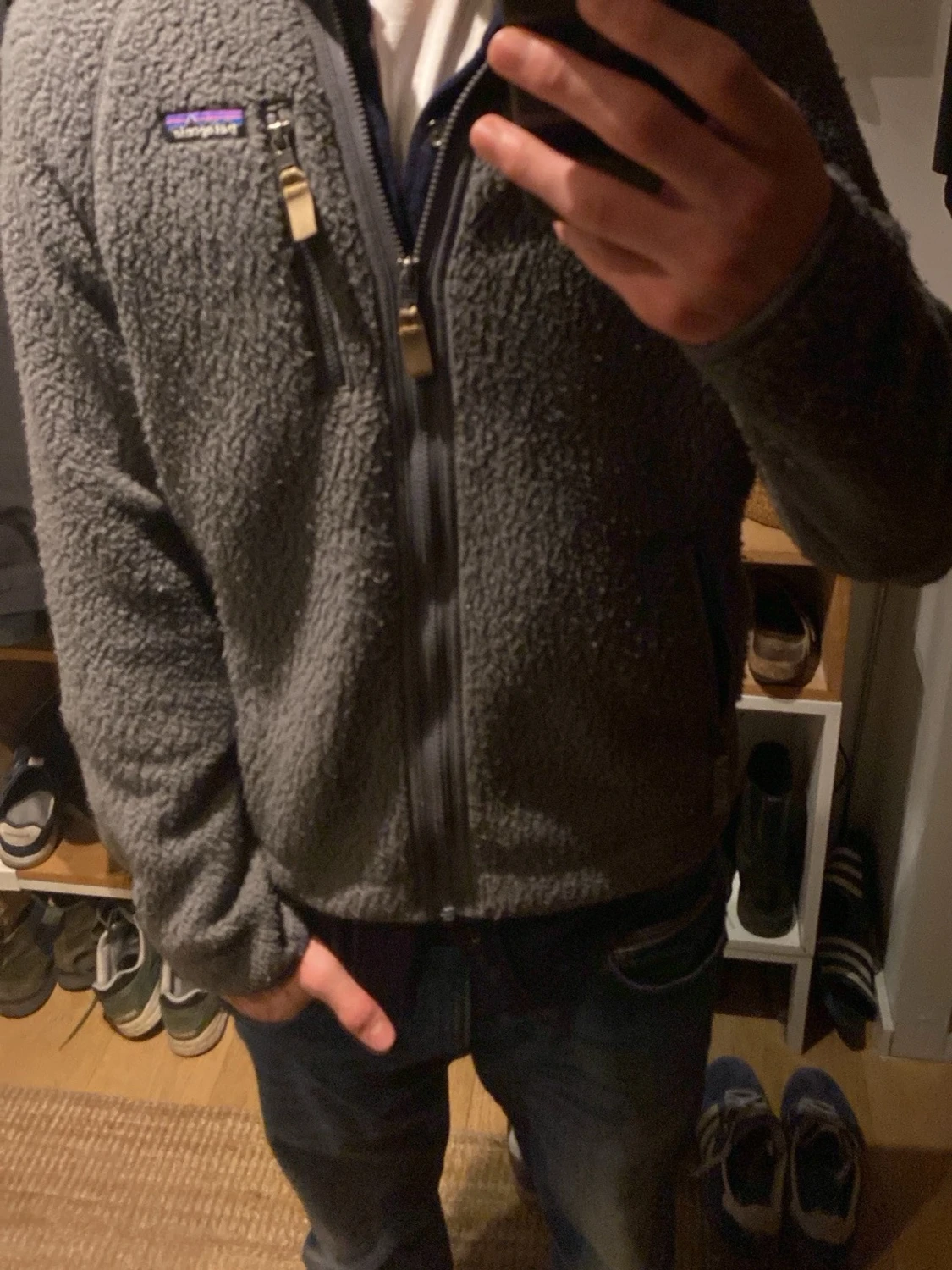 Grå teddyjacka från Patagonia