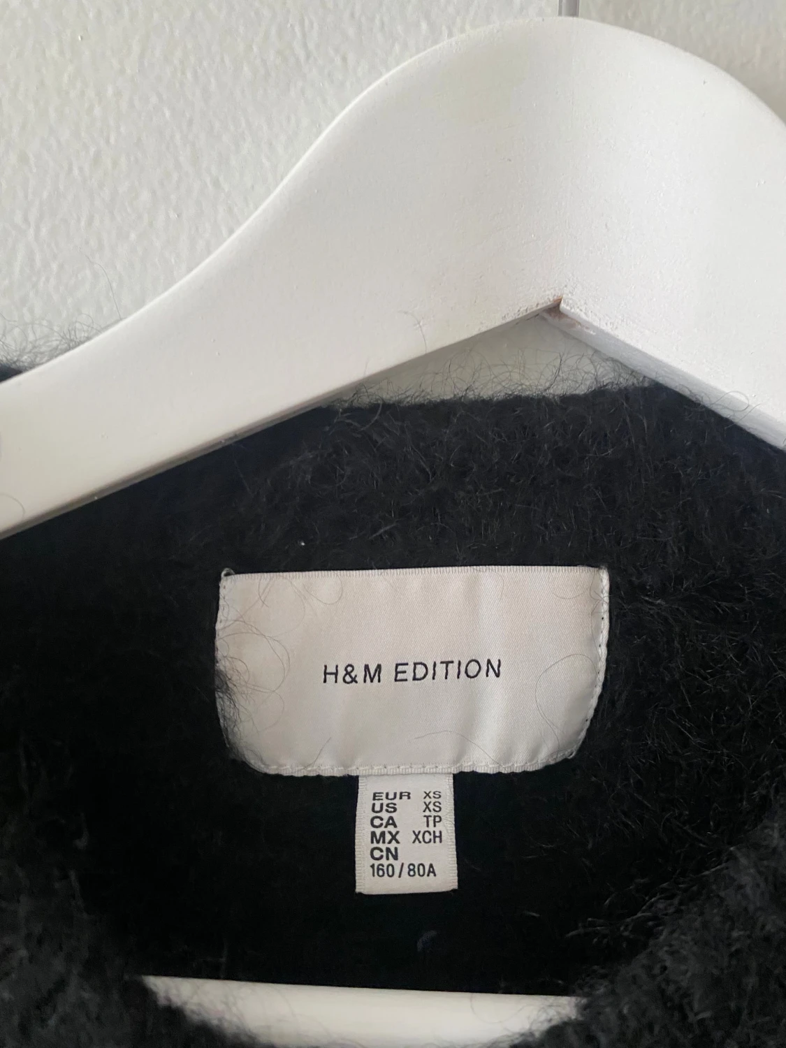 Svart mohair stickad tröja H&M Edition